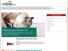 Tablet Screenshot of cattime.com
